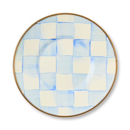 Sky Blue Check Saucer (Mackenzie Childs) - PRE ORDER