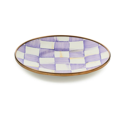 Violet Check Saucer (Mackenzie Childs)