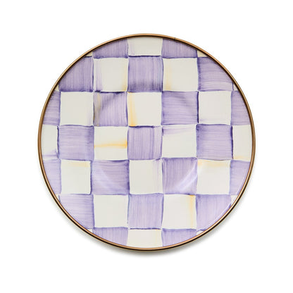 Violet Check Saucer (Mackenzie Childs)