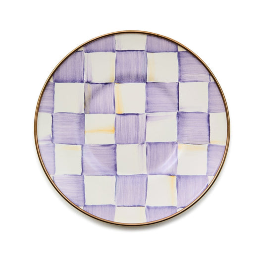 Violet Check Saucer (Mackenzie Childs)