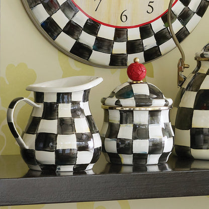 Courtly Check Lidded Sugar Bowl (Mackenzie Childs)