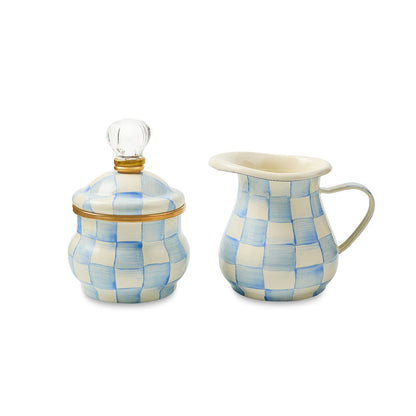 Sky Blue Check Creamer (Mackenzie Childs) - PRE ORDER