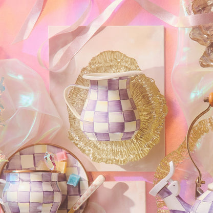 Violet Check Creamer (Mackenzie Childs)