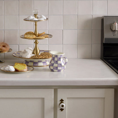 Violet Check Creamer (Mackenzie Childs)