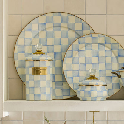 Sky Blue Check Serving Platter (Mackenzie Childs) - PRE ORDER