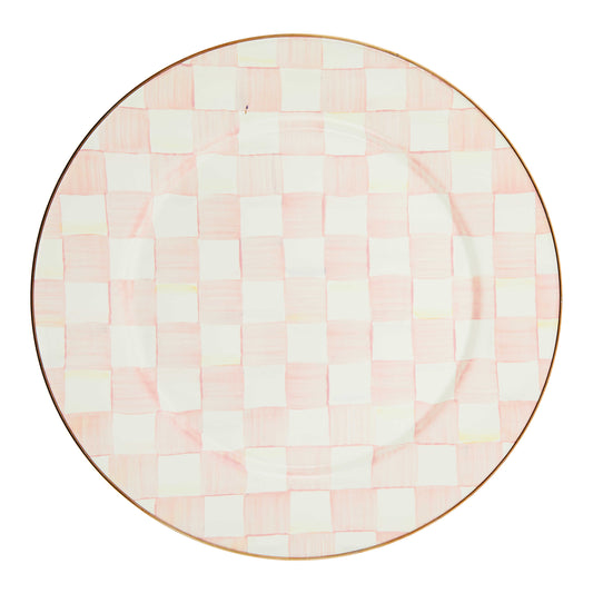 Rosy Check Enamel Serving Platter (Mackenzie Childs)