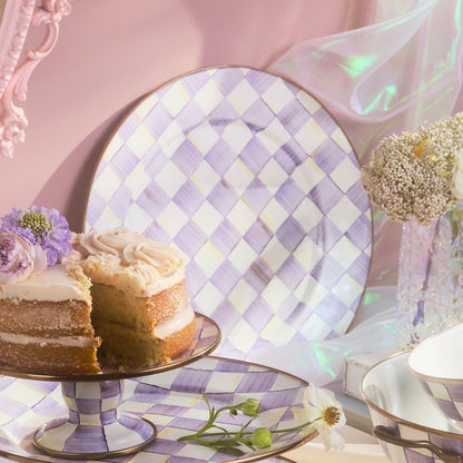 Violet Check Serving Platter (Mackenzie Childs)