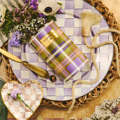 Violet Check Serving Platter (Mackenzie Childs)