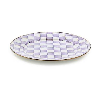 Violet Check Serving Platter (Mackenzie Childs)
