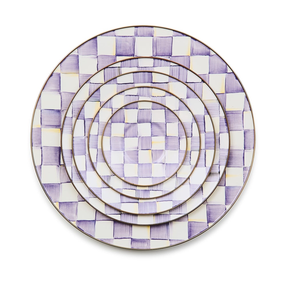 Violet Check Serving Platter (Mackenzie Childs)