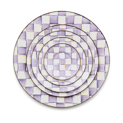 Violet Check Serving Platter (Mackenzie Childs)
