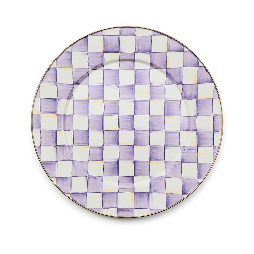 Violet Check Serving Platter (Mackenzie Childs)
