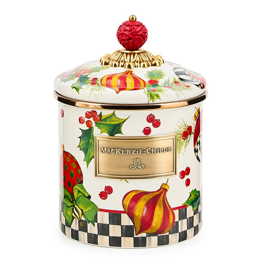 Deck the Halls Small Canister (Mackenzie Childs)