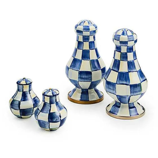 Royal Check Salt & Pepper Shakers (Mackenzie Childs)