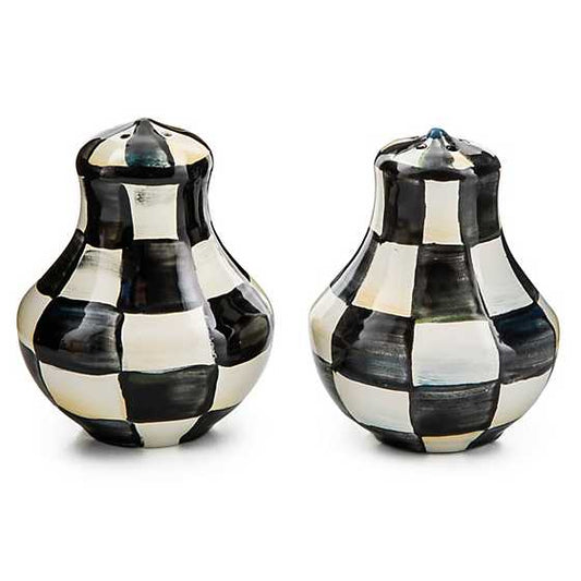 Courtly Check Salt & Pepper Shakers (Mackenzie Childs)