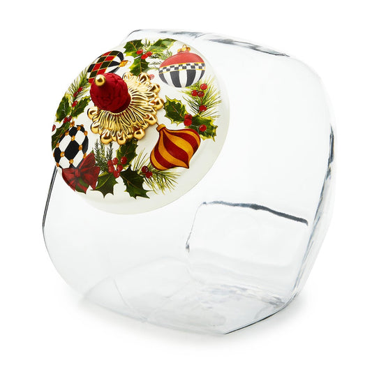 Cookie Jar with Deck the Halls Lid (Mackenzie Childs)