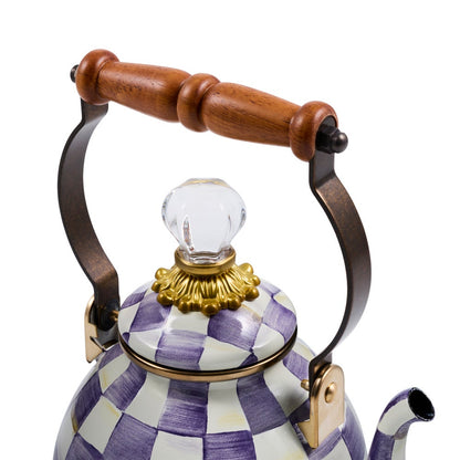Violet Check 1 Quart Tea Kettle (Mackenzie Childs)