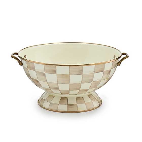 Mocha Check Everything Bowl (Mackenzie Childs)