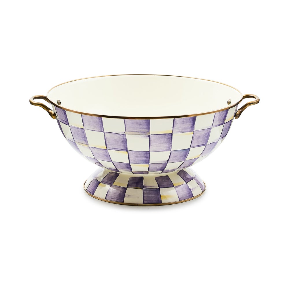 Violet Check Everything Bowl (Mackenzie Childs)