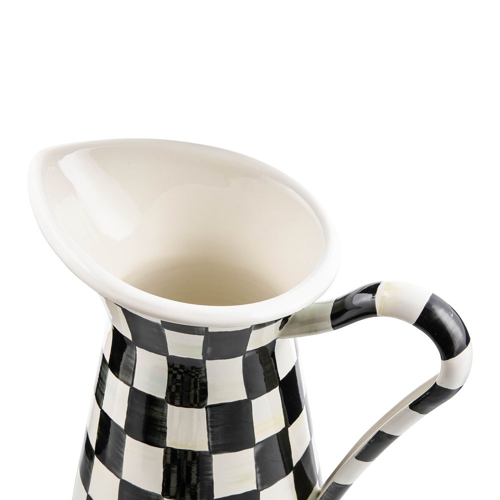 Courtly Check Large Practical Pitcher (Mackenzie Childs)