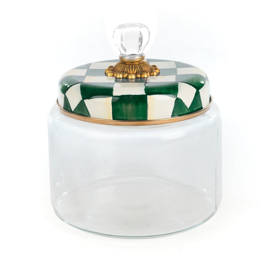 Emerald Check Medium Kitchen Canister (Mackenzie Childs)
