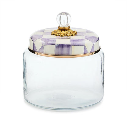 Violet Check Medium Kitchen Canister (Mackenzie Childs)