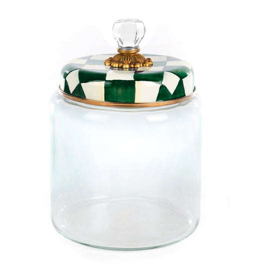Emerald Check Large Kitchen Canister (Mackenzie Childs)
