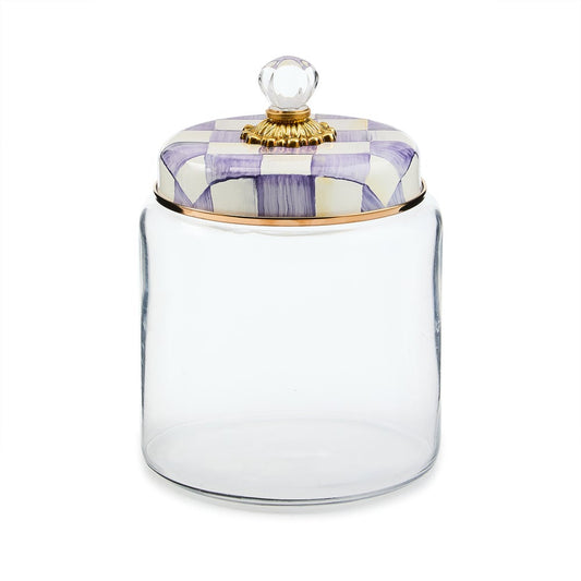 Violet Check Large Kitchen Canister (Mackenzie Childs)