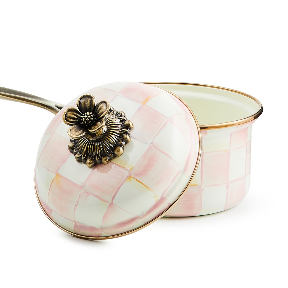 Rosy Check 1 Qt. Saucepan (Mackenzie Childs)