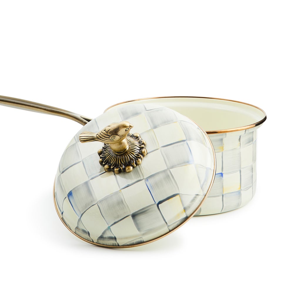 Sterling Check 2.5 Qt. Saucepan (Mackenzie Childs)