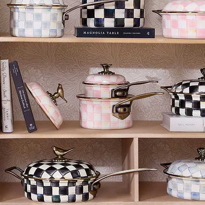 Rosy Check 2.5 Qt. Saucepan (Mackenzie Childs)