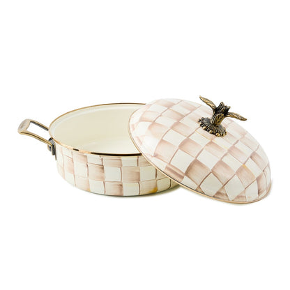 Mocha Check 5 Qt. Casserole (Mackenzie Childs)