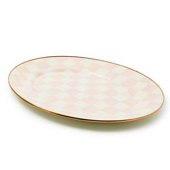 Rosy Check Medium Oval Platter (Mackenzie Childs)