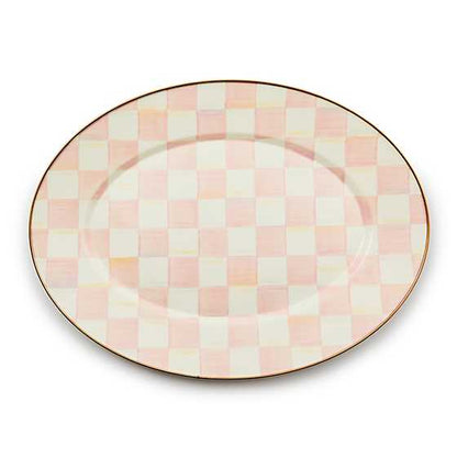 Rosy Check Medium Oval Platter (Mackenzie Childs)