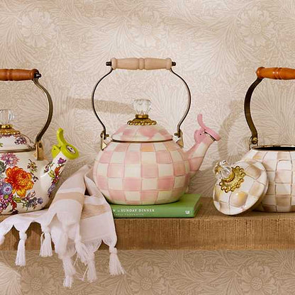 Rosy Check Whistling Tea Kettle (Mackenzie Childs)