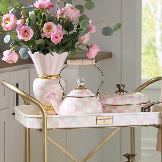 Rosy Check Whistling Tea Kettle (Mackenzie Childs)