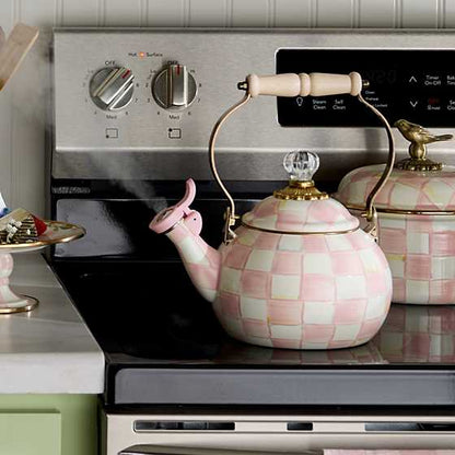 Rosy Check Whistling Tea Kettle (Mackenzie Childs)