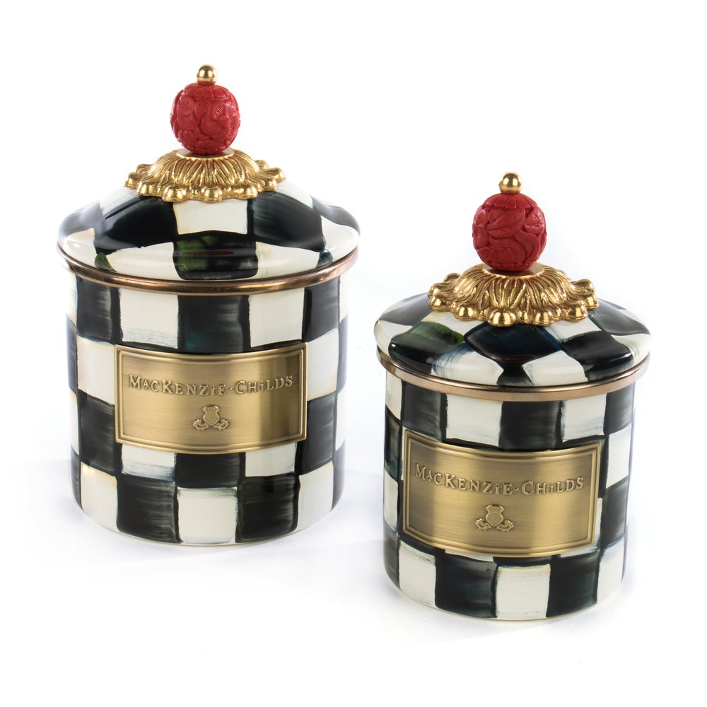 Courtly Check Mini Canister (Mackenzie Childs)
