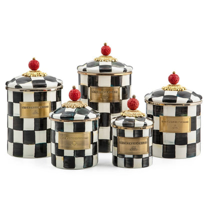 Courtly Check Mini Canister (Mackenzie Childs)