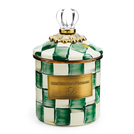 Emerald Check Demi Canister (Mackenzie Childs)