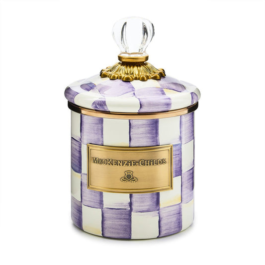 Violet Check Demi Canister (Mackenzie Childs)