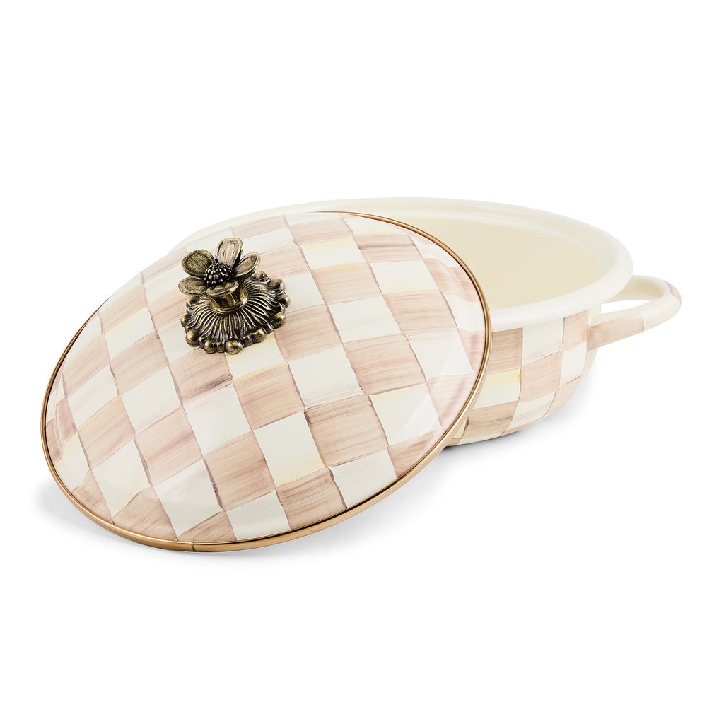 Mocha Check Medium Casserbole (Mackenzie Childs)