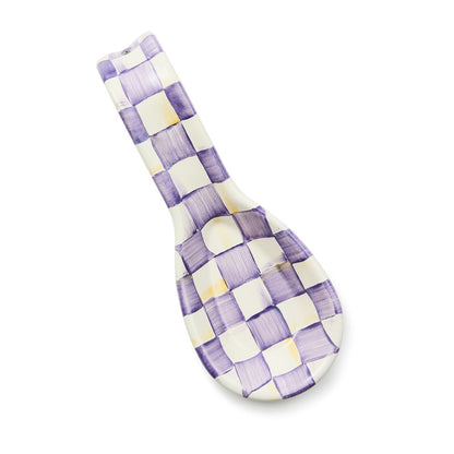 Violet Check Spoon Rest (Mackenzie Childs)