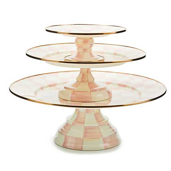 Rosy Check Small Pedestal Platter (Mackenzie Childs)
