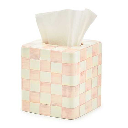 Rosy Check Boutique Tissue Box Cover (Mackenzie Childs)