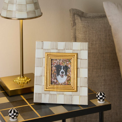 Mocha Check 2.5" x 3" Frame (Mackenzie Childs)