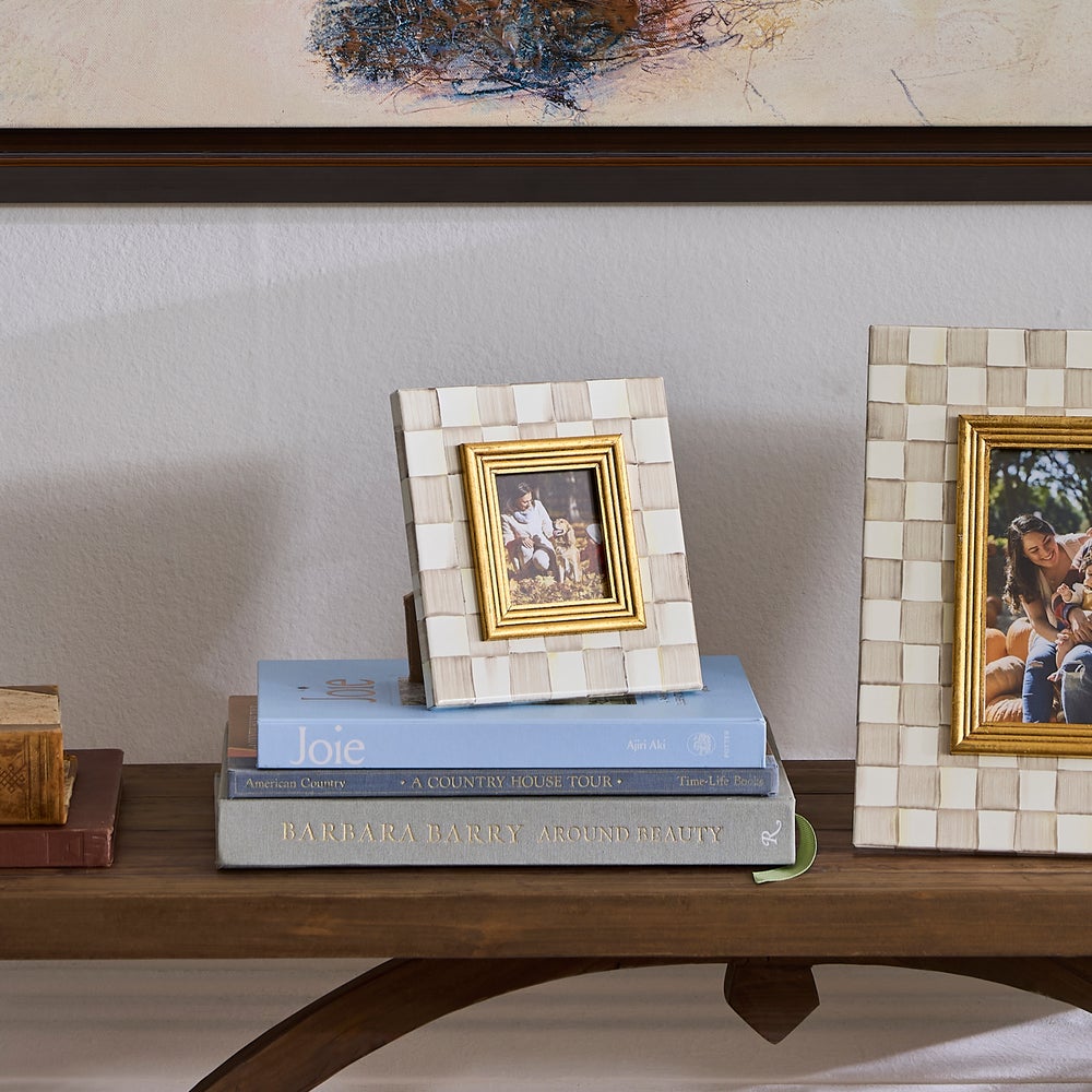 Mocha Check 2.5" x 3" Frame (Mackenzie Childs)