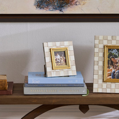 Mocha Check 2.5" x 3" Frame (Mackenzie Childs)