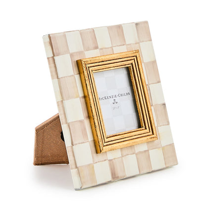 Mocha Check 2.5" x 3" Frame (Mackenzie Childs)