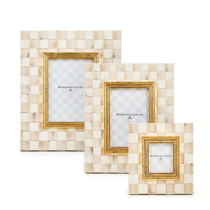 Mocha Check 2.5" x 3" Frame (Mackenzie Childs)